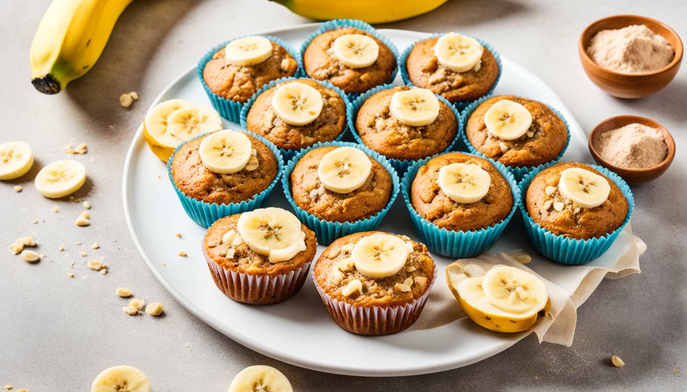 protein banana muffins